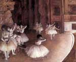 Edgar Degas, Ballet Rehearsal on the Stage Fine Art Reproduction Oil Painting