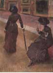 Edgar Degas, At the Louvre Fine Art Reproduction Oil Painting