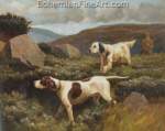 Alfred Duke, An English Setter and Pointer Fine Art Reproduction Oil Painting