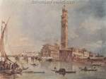 Francesco Guardi, View of the Island of San Pedro di Castello Fine Art Reproduction Oil Painting