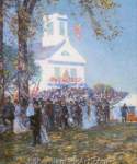 Childe Hassam, Country Fair+ New England Fine Art Reproduction Oil Painting