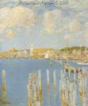 Childe Hassam, Gloucester Inner Harbour Fine Art Reproduction Oil Painting