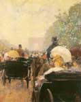 Childe Hassam, Carriage Parade Fine Art Reproduction Oil Painting