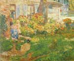 Childe Hassam, A Fishermans Cottage+ Gloucester Fine Art Reproduction Oil Painting