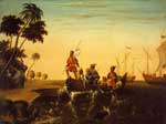 Edward Hicks, The Landing of Columbus Fine Art Reproduction Oil Painting