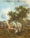 Meindert Hobbema, The Watermill Fine Art Reproduction Oil Painting