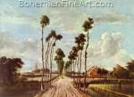 Meindert Hobbema, The Avenue of Middelharnis Fine Art Reproduction Oil Painting