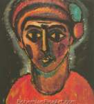 Alexei von Jawlensky, Head of a Young Man Fine Art Reproduction Oil Painting