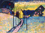 Vasilii Kandinsky, Winter Landscape Fine Art Reproduction Oil Painting