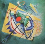 Vasilii Kandinsky, Red Oval Fine Art Reproduction Oil Painting