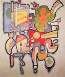 Vasilii Kandinsky, Complex-Simple Fine Art Reproduction Oil Painting
