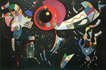 Vasilii Kandinsky, Around The Circle Fine Art Reproduction Oil Painting