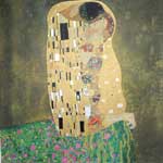 Gustave Klimt, The Kiss Fine Art Reproduction Oil Painting