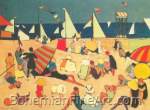 Walter Kuhn, Bathers on a Beach Fine Art Reproduction Oil Painting