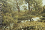 Isaac Levitan, Overgrown Pond Fine Art Reproduction Oil Painting