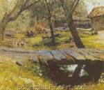 Isaac Levitan, Little Bridge Fine Art Reproduction Oil Painting