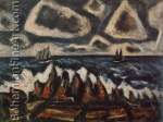 Marsden Hartley, Northern Seacape+ Off the Banks Fine Art Reproduction Oil Painting