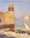 Henri Martin, The Port of Collioure Fine Art Reproduction Oil Painting