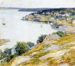 Willard Metcalf, East Boothbay Harbor Fine Art Reproduction Oil Painting