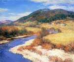 Willard Metcalf, Indian Summer+ Vermont Fine Art Reproduction Oil Painting