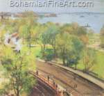 Willard Metcalf, Battery Park Spring Fine Art Reproduction Oil Painting