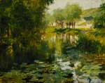 Willard Metcalf, The Lily Pond Fine Art Reproduction Oil Painting