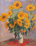 Claude Monet, Sunflowers Fine Art Reproduction Oil Painting