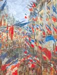 Claude Monet, Rue Saint-Denis June 30th+ 1878 Celebration Fine Art Reproduction Oil Painting