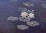 Claude Monet, Water Lilies+ Evening Effect Fine Art Reproduction Oil Painting