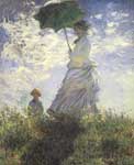 Claude Monet, Woman with a Parasol Fine Art Reproduction Oil Painting
