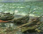 Claude Monet, Fishing Boats Fine Art Reproduction Oil Painting