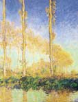 Claude Monet, The Poplars+ Three Trees+ Fall Fine Art Reproduction Oil Painting