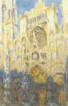 Claude Monet, Rouen Cathedral+ Facade+ (Sunset) Fine Art Reproduction Oil Painting