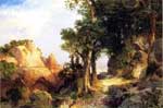 Thomas Moran, On the Berry Trail - Grand Canyon of Arizona Fine Art Reproduction Oil Painting