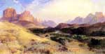 Thomas Moran, Zion Valley+ South Utah Fine Art Reproduction Oil Painting