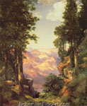 Thomas Moran, A Glimpse of the Grand Canyon Fine Art Reproduction Oil Painting