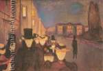 Edvard Munch, Evening on Karl Johan Street Fine Art Reproduction Oil Painting