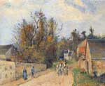 Camille Pissarro, The Mailcoach+ The Road from Emery Fine Art Reproduction Oil Painting