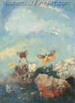 Odilon Redon, Butterflies Fine Art Reproduction Oil Painting