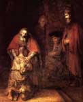 Harmenszoon Rembrandt, The Return of the Prodigal Son Fine Art Reproduction Oil Painting