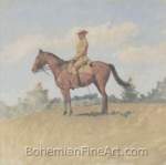 Frederic Remington, General Leonard Wood on Horseback Fine Art Reproduction Oil Painting