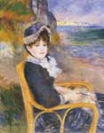 Pierre August Renoir, By the Seashore Fine Art Reproduction Oil Painting