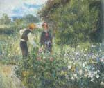 Pierre August Renoir, Conversation with the Gardener Fine Art Reproduction Oil Painting