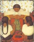 Diego Rivera, Flower Day Fine Art Reproduction Oil Painting