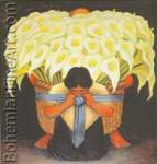 Diego Rivera, Flower Seller Fine Art Reproduction Oil Painting