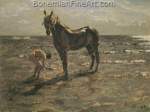 Valentin Serov, Bathing a Horse Fine Art Reproduction Oil Painting