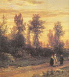 Ivan Shiskin, Evening Fine Art Reproduction Oil Painting