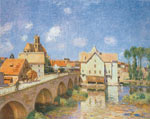 Alfred Sisley, The Bridge at Moret Fine Art Reproduction Oil Painting