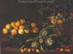 Giovanni Stanchi, Aubergenes and Apricots Fine Art Reproduction Oil Painting