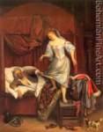 Jan Steen, Couple in a Bedroom Fine Art Reproduction Oil Painting